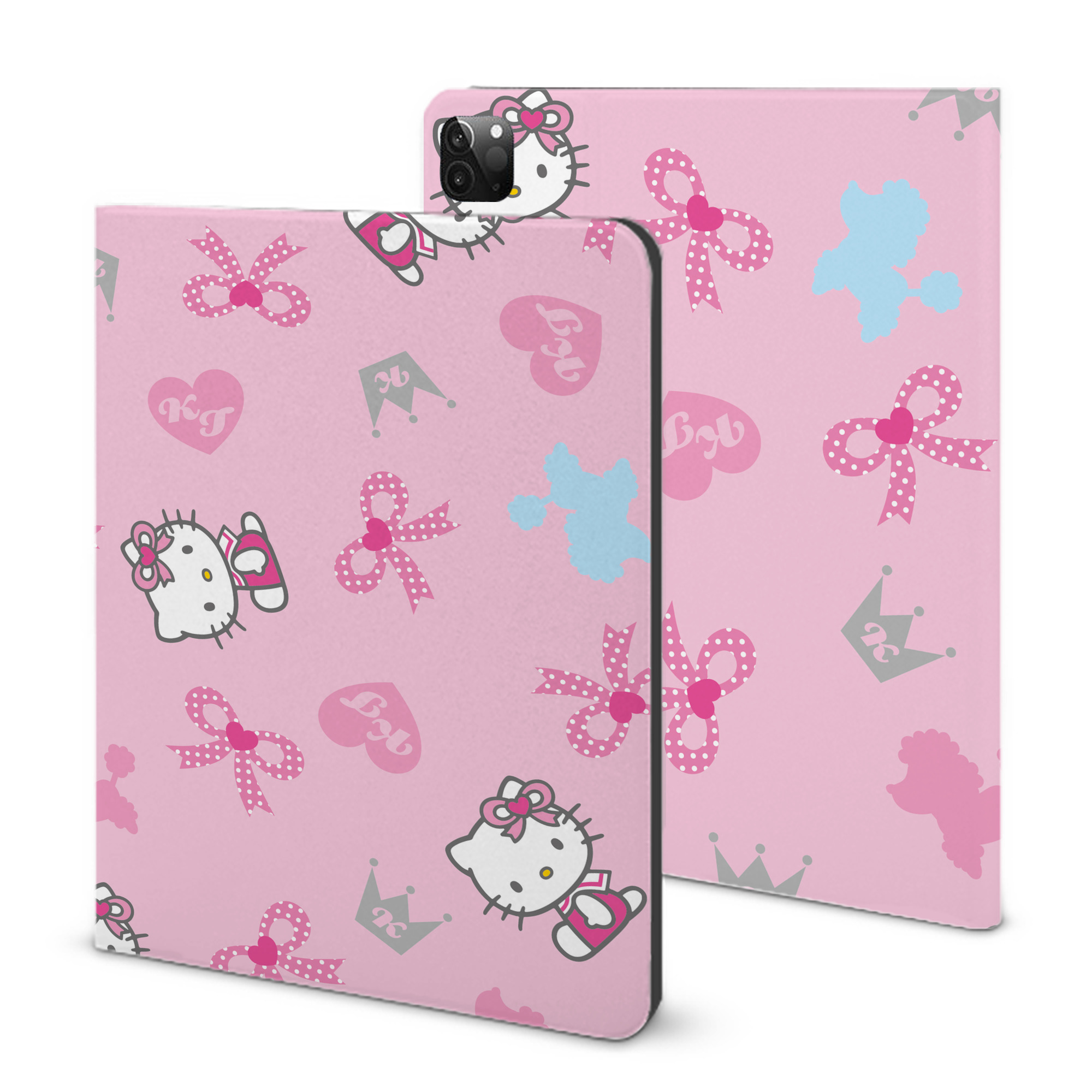 （画像用） Hello Kitty ハローキティ IPadケース ペンホルダー付き ブックスタイルデザイン